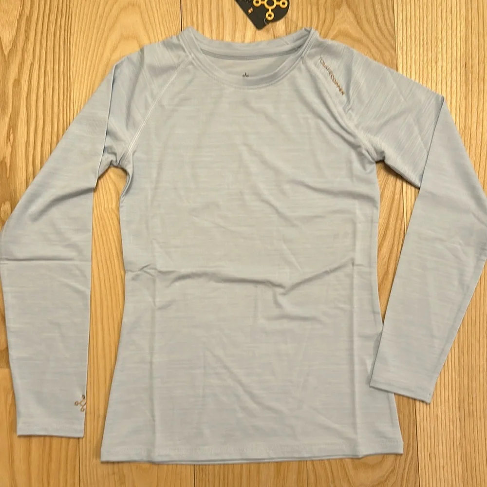 Tommie Copper Girls Core Raglan LS Crew Tee - Arctic Ice Heather